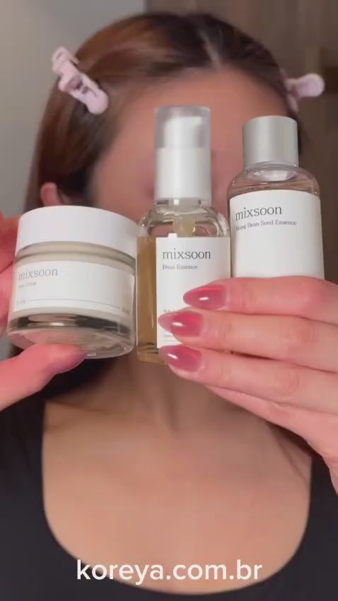 Mixsoon Bean Essence – Soro Facial Coreano de Soja para Reparação, Anti-Idade, Clareamento de Manchas e Pele Mais Lisa