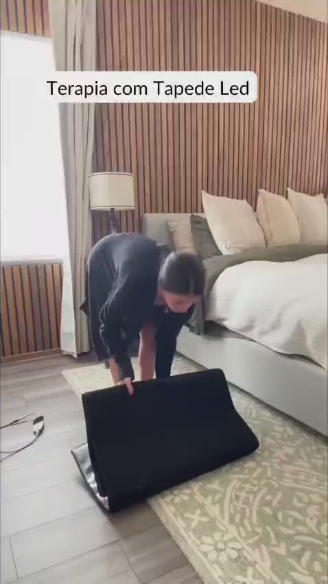 Tapete de Luz Led para Tratamento Corporal - Relaxamento muscular e Colágeno