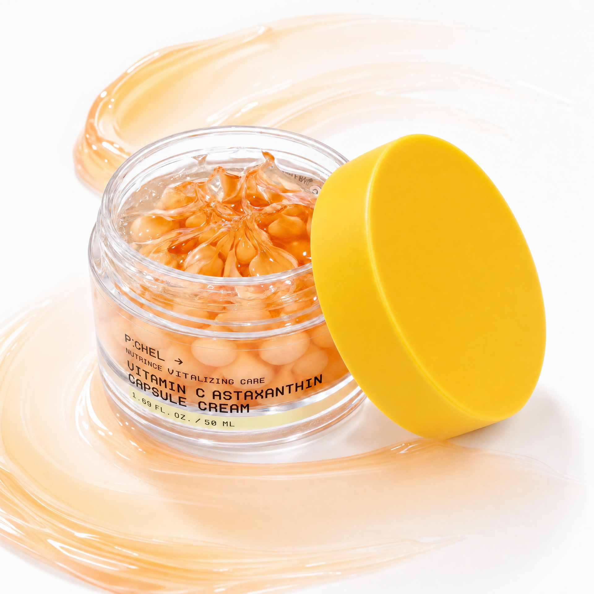 VT Cosmetics Creme Facial em Cápsulas de Vitamina C e Astaxantina para Luminosidade, Hidratação e Tom Irregular