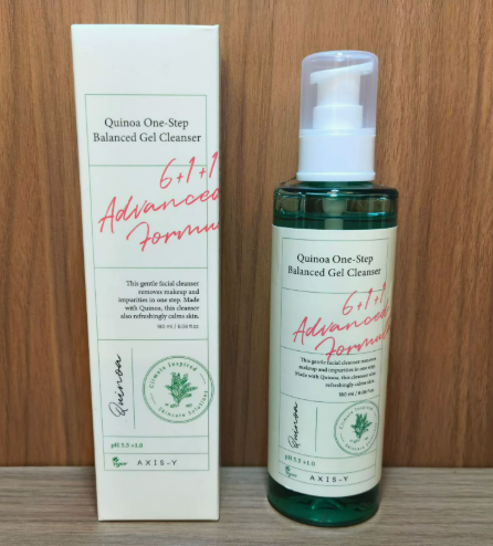 Gel de Limpeza Facial Axis-Y com Quinoa e Centella Asiática - Hidratante Ideal para Todos os Tipos de Pele