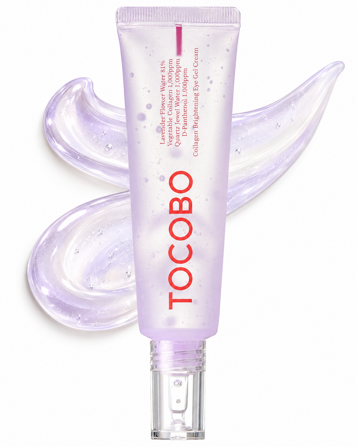 Tocobo Gel Creme Clareador para Olhos com Colágeno 30ml – Niacinamida, Lavanda e Hidratação para Olheiras e Linhas Finas