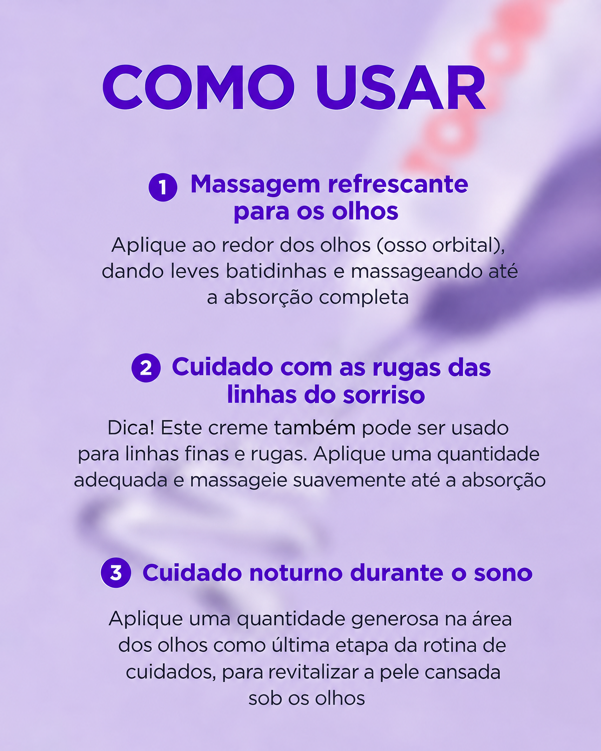 Tocobo Gel Creme Clareador para Olhos com Colágeno 30ml – Niacinamida, Lavanda e Hidratação para Olheiras e Linhas Finas
