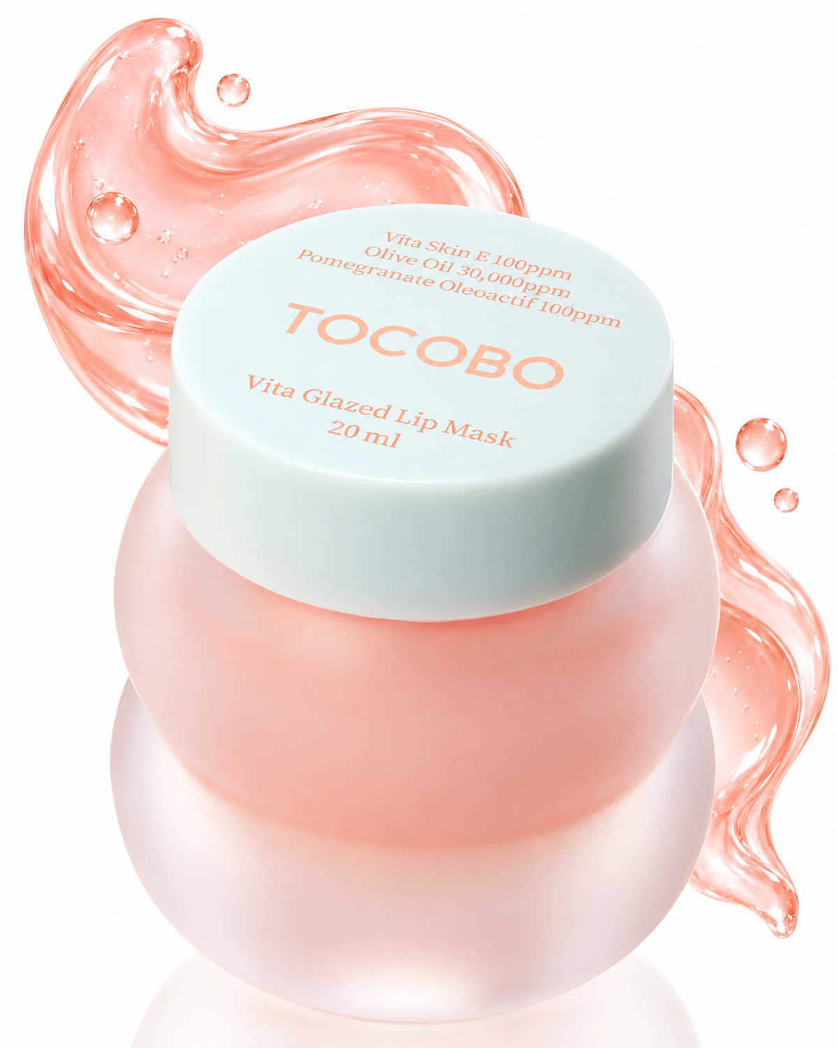 TOCOBO Vita Glazed Lip Mask – Máscara Labial Noturna Vegana com PHA para Lábios Secos e Rachados