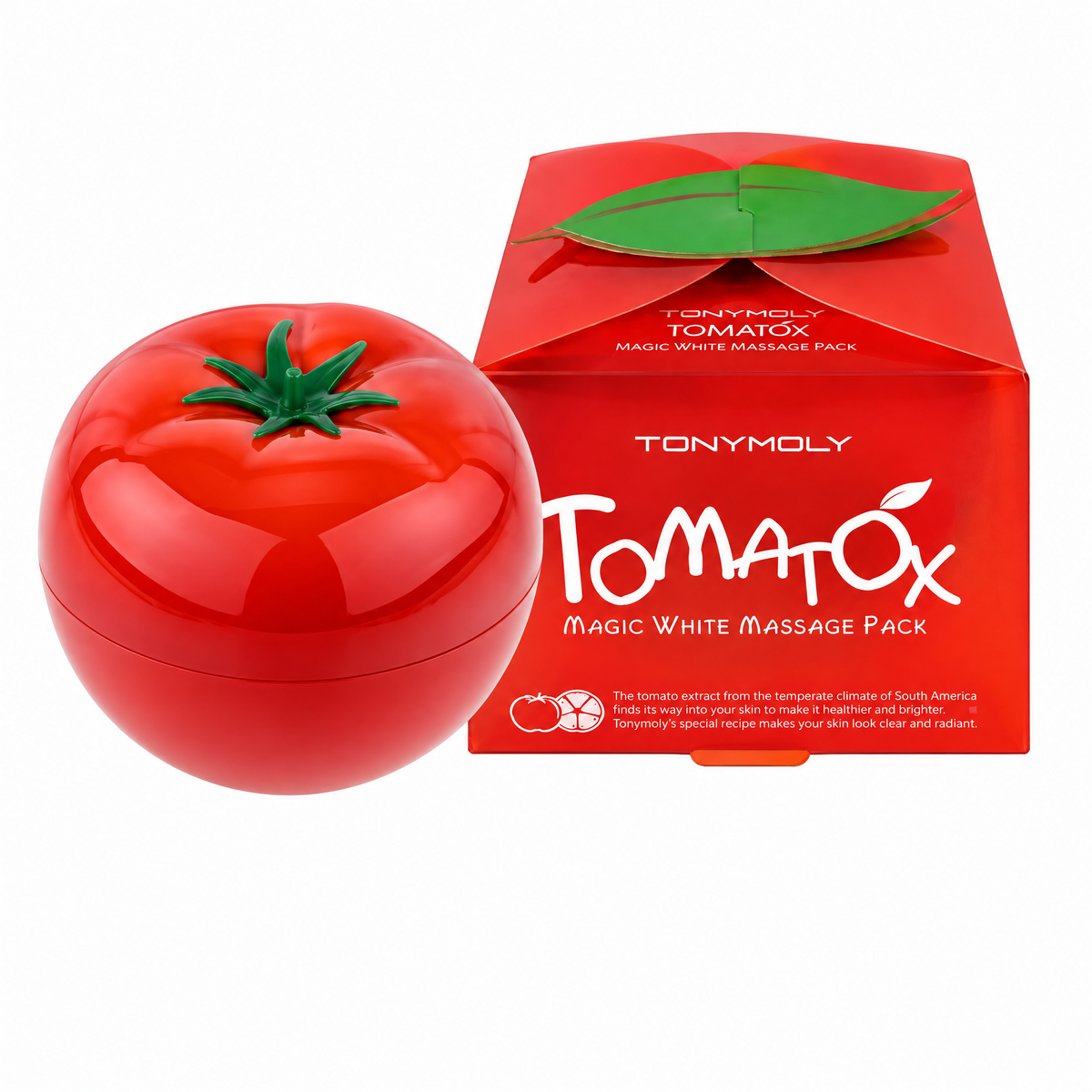 TONYMOLY Tomatox Magic Massage Mask – Máscara Facial com Tomate para Hidratação, Luminosidade e Poros
