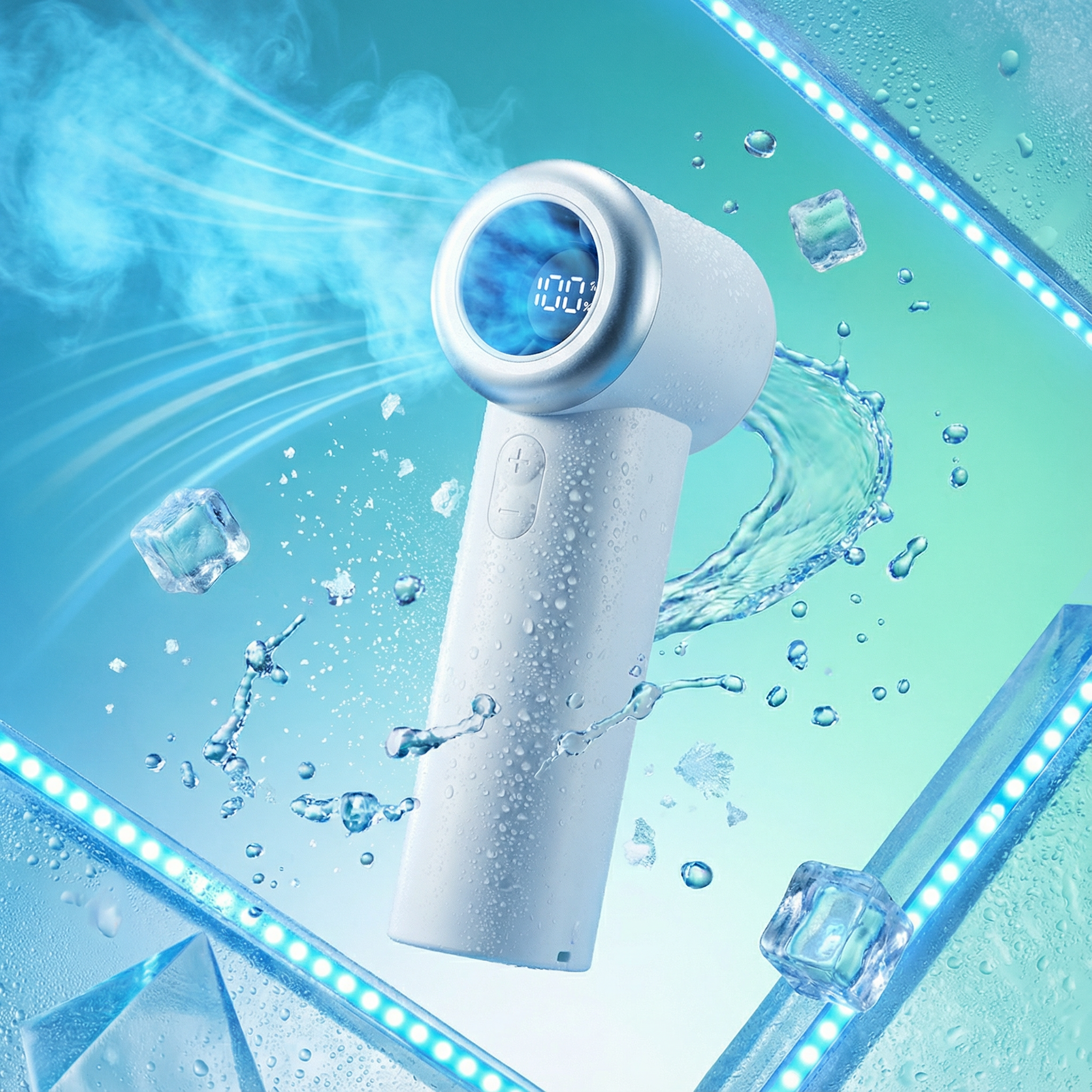 Ventilador Portátil F4 Mini – Potência, Autonomia, Refrescância e Tecnologia em Movimento